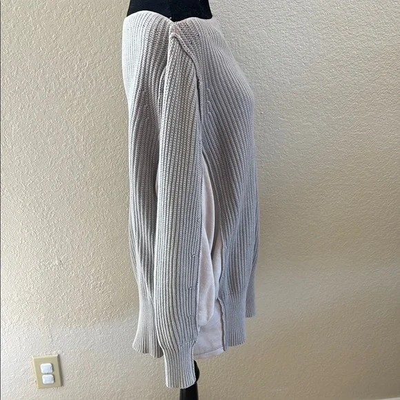 Free People City Of Stars Boat Neck Knit Peep Shoulder Sweater - Picture 4 of 8